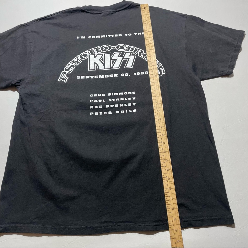 Kiss 1998 Hanes Black Graphic Tee XLarge band tshirt - Picture 5 of 6